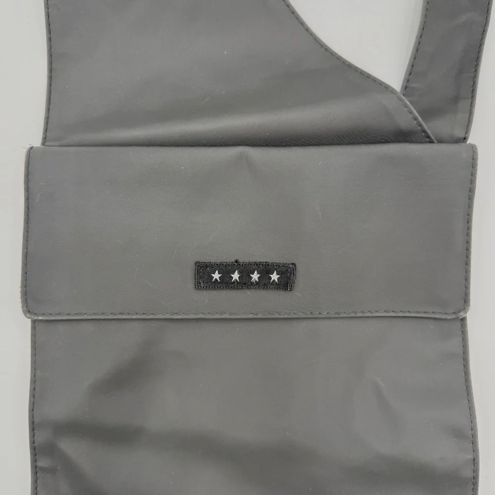 Black Vertical Technical Crossbody Bag